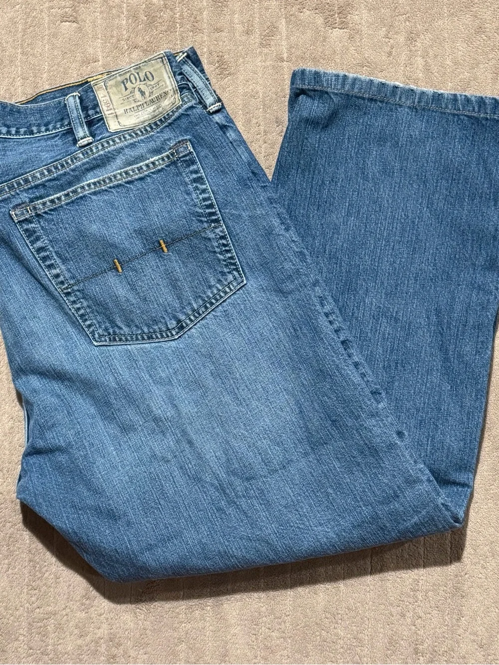 Polo Ralph Lauren 867 Jeans Men’s 38x30 Blue Denim Straight Leg Classic Fit